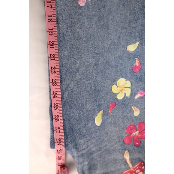 Wild Fable Painted D blue jeans Hippies seventies Peace Retro‎ Size - Picture 14 of 14